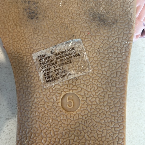 Olivia Miller Pink Slide Sandals - Girls 5 - Picture 4 of 4